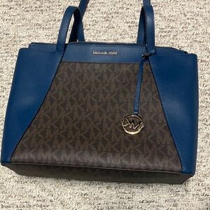 Michael Kors Navy and Chocolate Tote